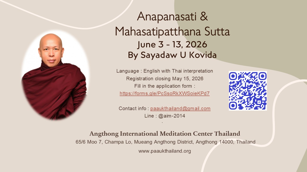 Sayadaw Kovida June 2026 English